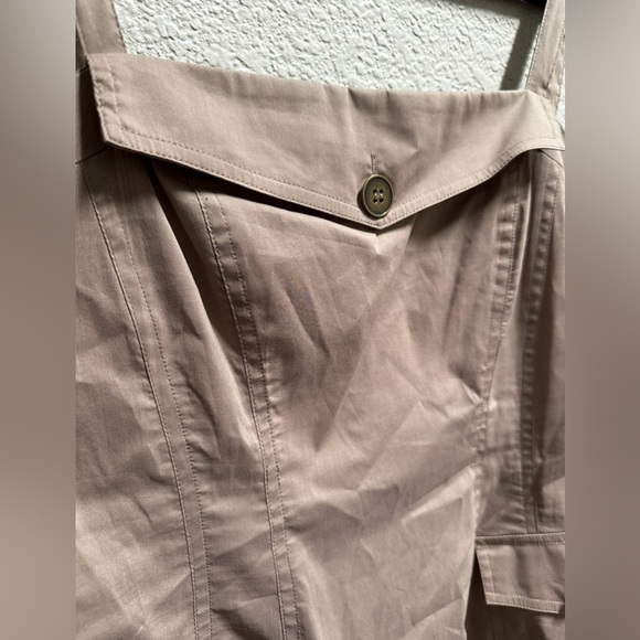 GUC BCBG MAXAZRIA Y2K Tan Cargo Slip Dress - Picture 3 of 13